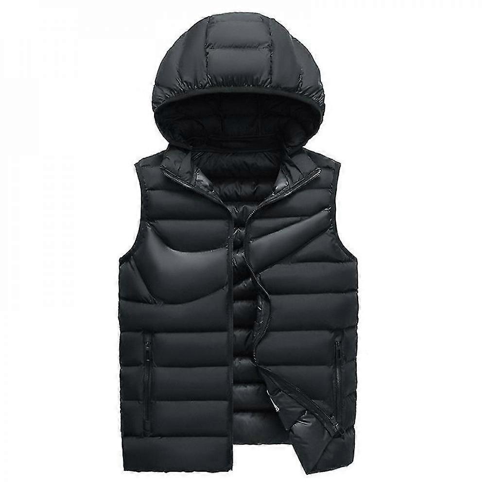 Steppweste ärmellose Jacke für Herren mit abnehmbarem H BUQ