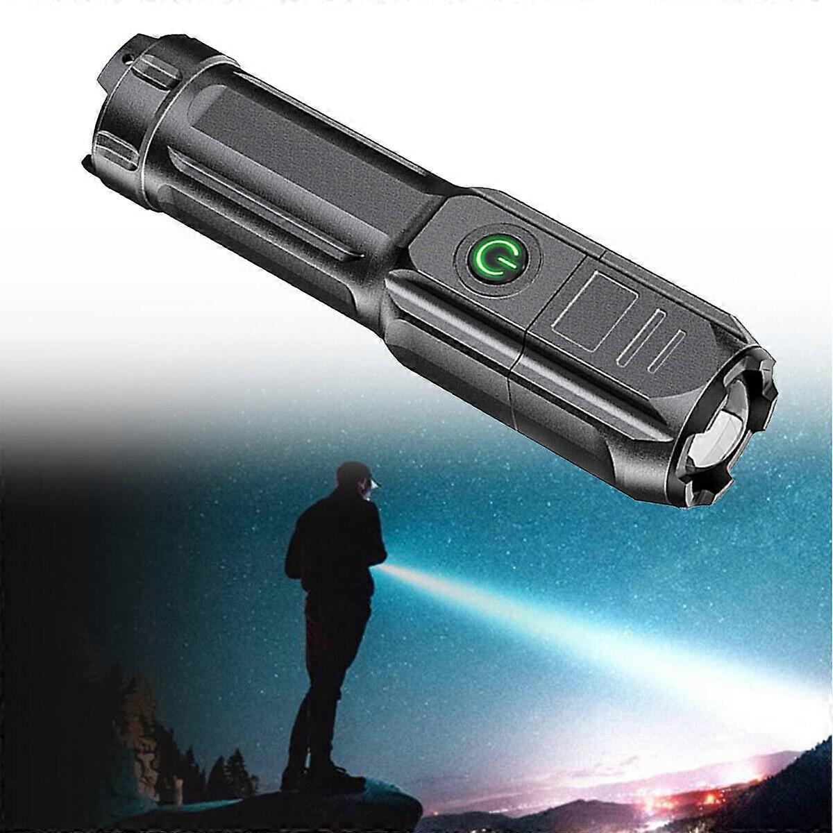 Durable LED High Power Super Bright Rechargeable USB Flashlight Tactical Torch