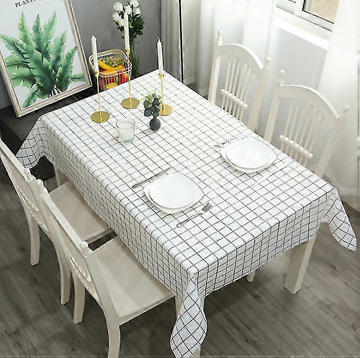 Essuyer Nettoyer Pvc Vinyle Nappe Salle à manger Cuisine Table Cover Protector
