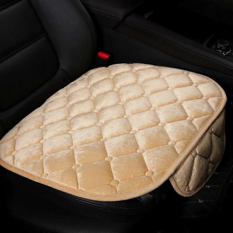 1 Pcs Warm Plush Car Seat Cover Cushion Anti-slip Binding-free Universal Seat Breathable Pad for All Vehicles Car Front Seat