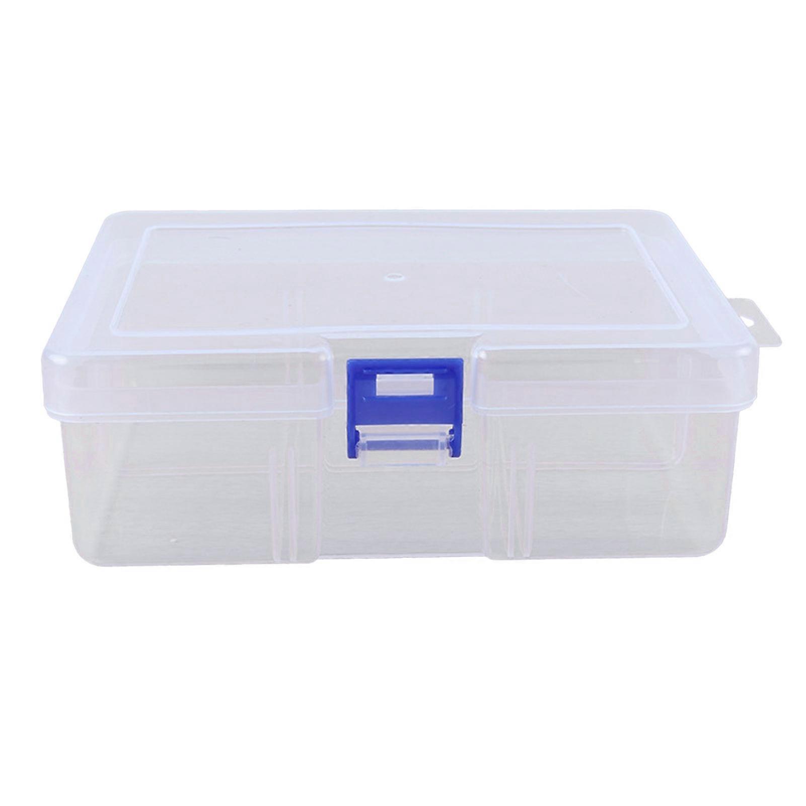 Empty Mini Items Experiment Blue Single Buckle Storage Container Box with Lid QinHai