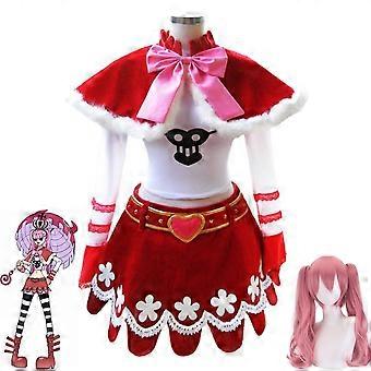アニメスリラー バーク ペローナ コスプレコスチューム ウィッグ