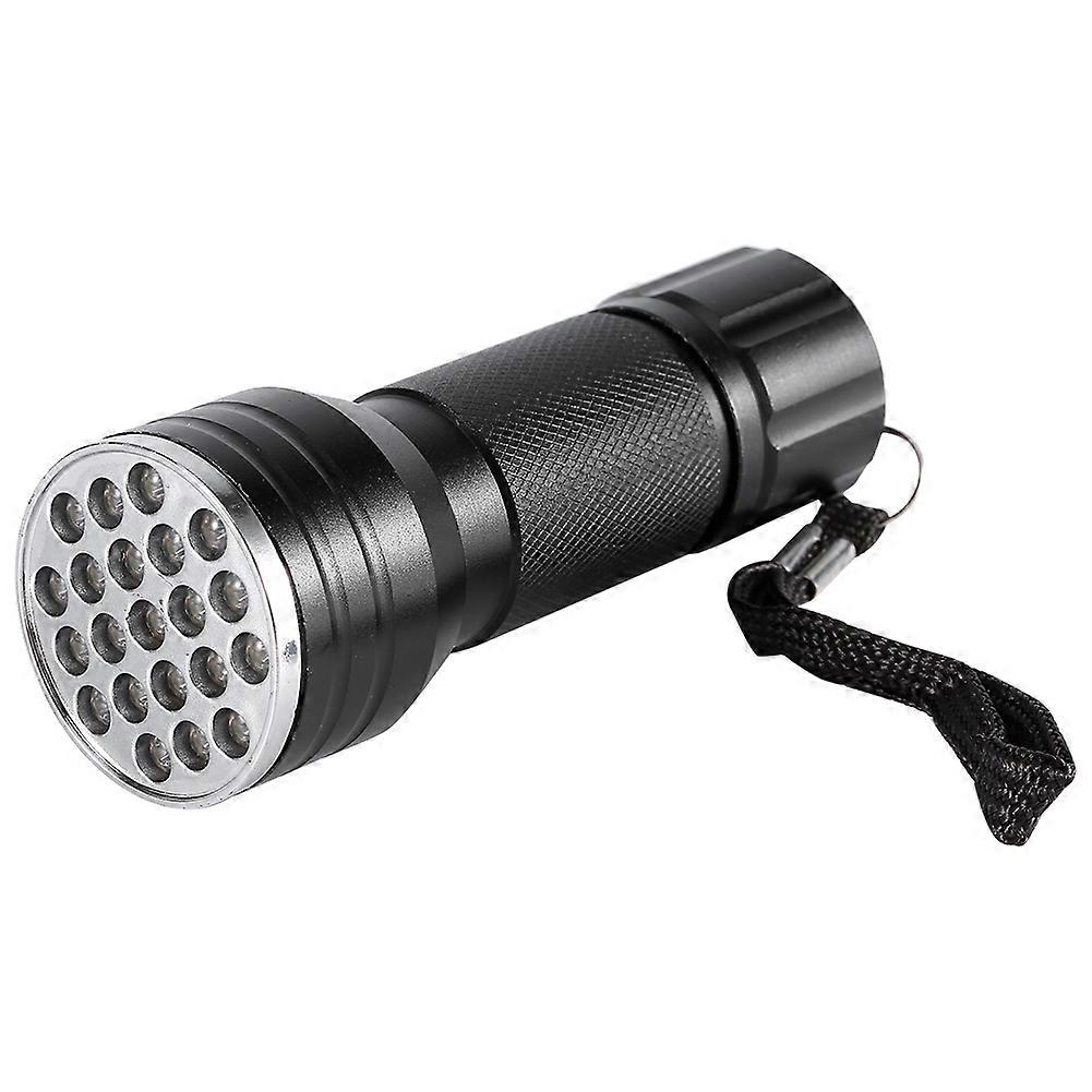 2024High Quality UV 21 LED Flashlight Torch Light Lamp Aluminium Violet Backlight Detection
