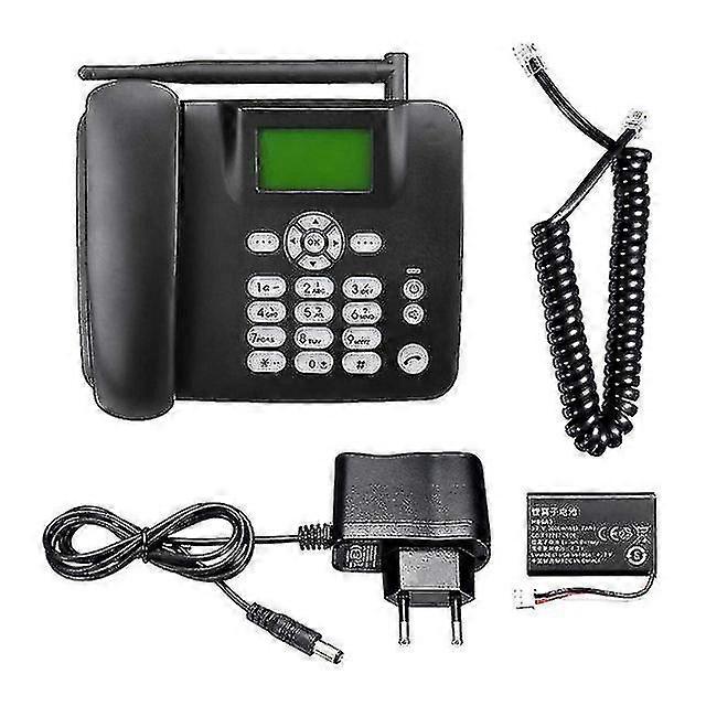 Fixed Wireless Phone 4g Desktop Telephone Support Gsm 850/900/1800/1900mhz Sim Card Cordless Phone With Antenna Radio Clock