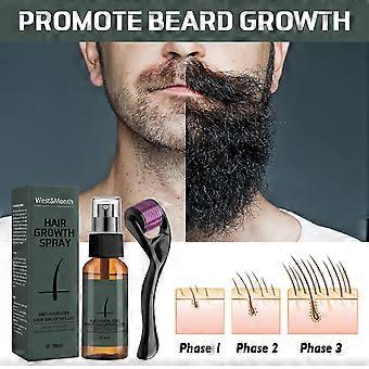 30mlmen's Beard Growth Roller Kit Huile de croissance de barbe pour hommes Nourishing Enhancer
