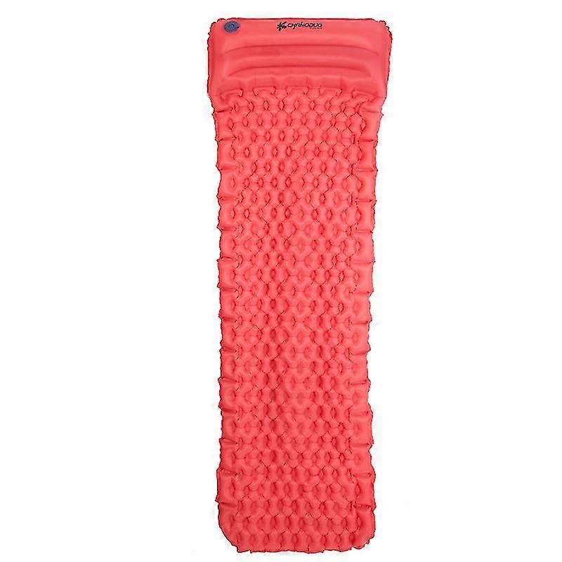Inflatable Sleeping Pad With Pillow Camping Mattress Pad Egg Nest Moisture Proof