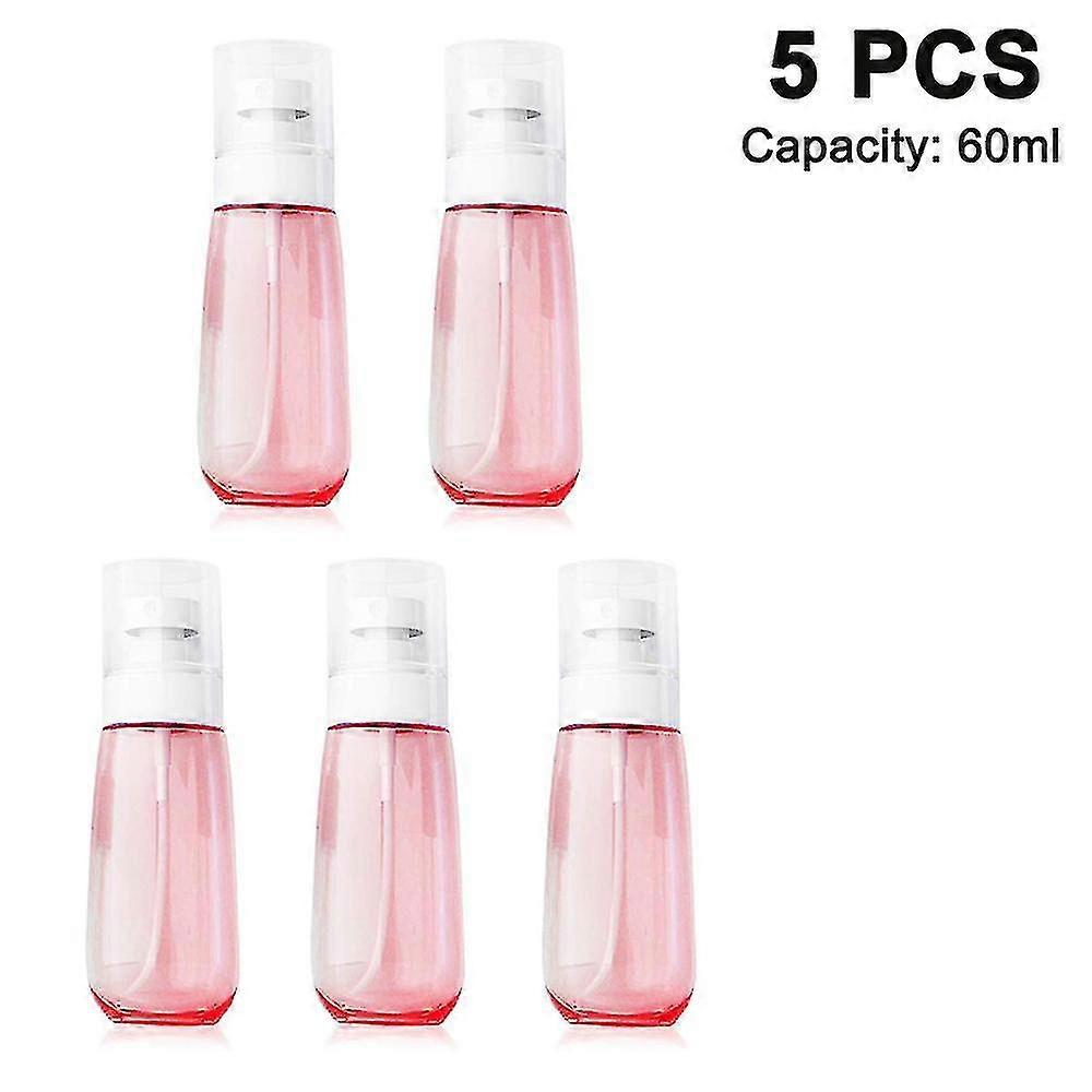 Spray Bottles Travel Size, 5pcs Fine Mist Spray Bottle Set, Empty Airless Makeup Face Spray Bottle Clear Refillable Travel Containers For Cosmetic