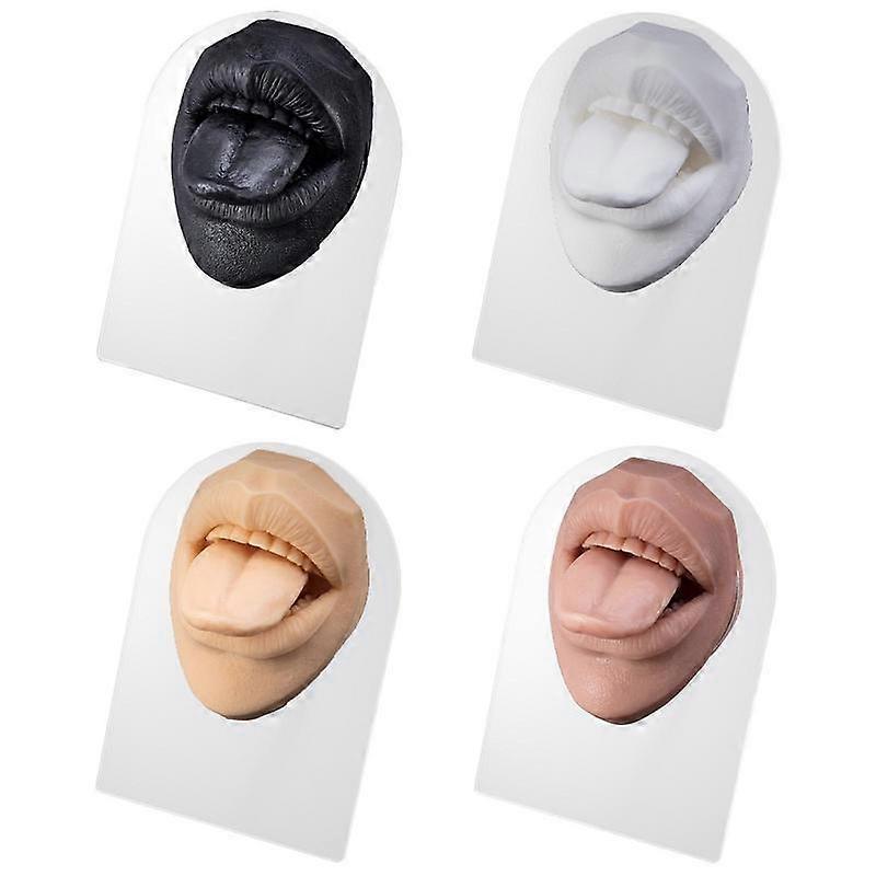 Soft Silicone Tongue&Mouth Model Human Body Part Simulation Mouth Tongue For Piercing Jewelry Display Education Teaching Tool