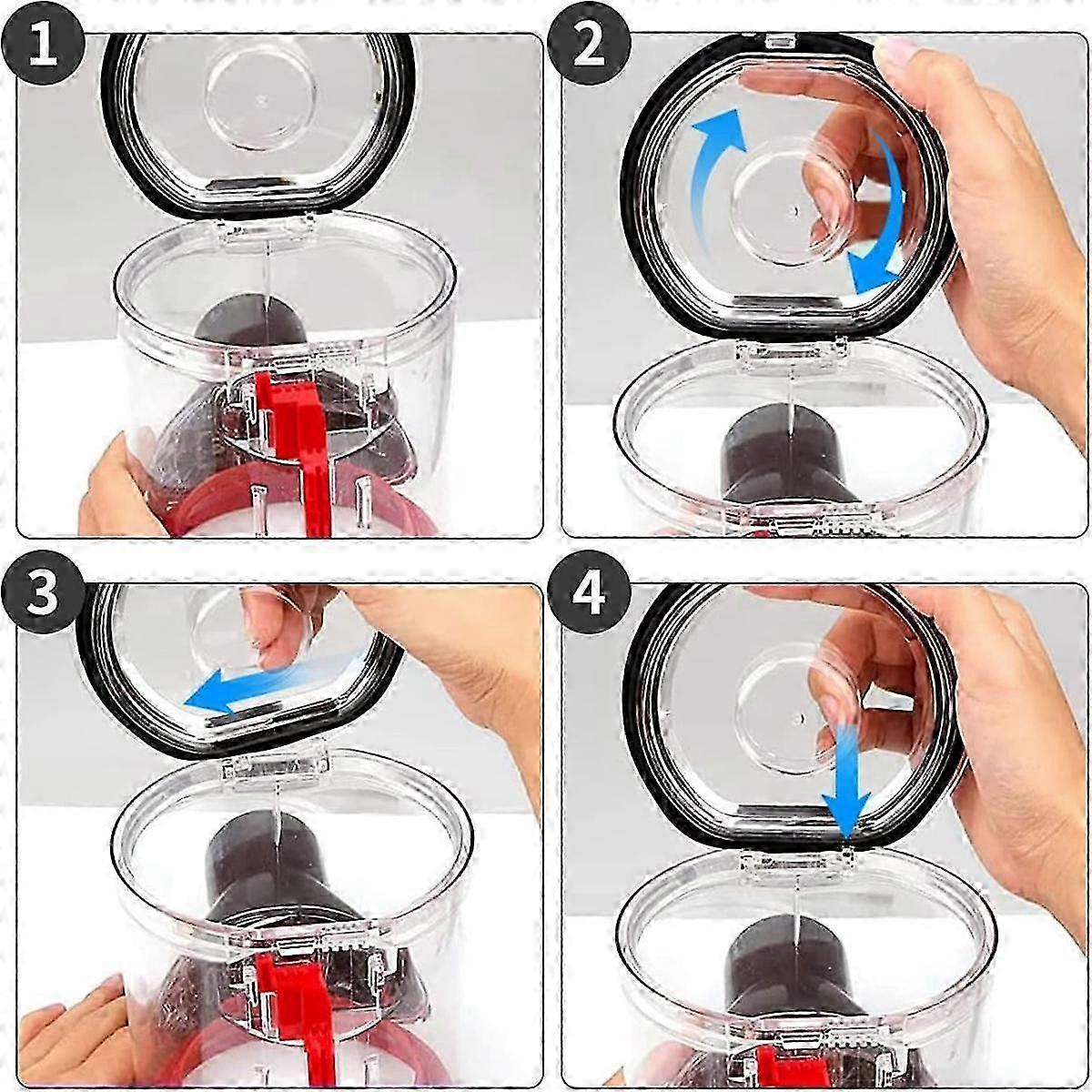 Cyclone Dust Container Assembly and Lid Replacement compatible with V7 SV10 SV11 Vacuum Cleaner Spare Parts