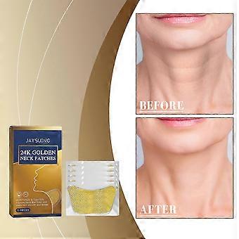 Neck Wrinkle Patches, 24K Gold Collagen Neck Fine Line Pads, Firming Tightening & Moisturizing Mask For Neck Line Romoval-5 PCS