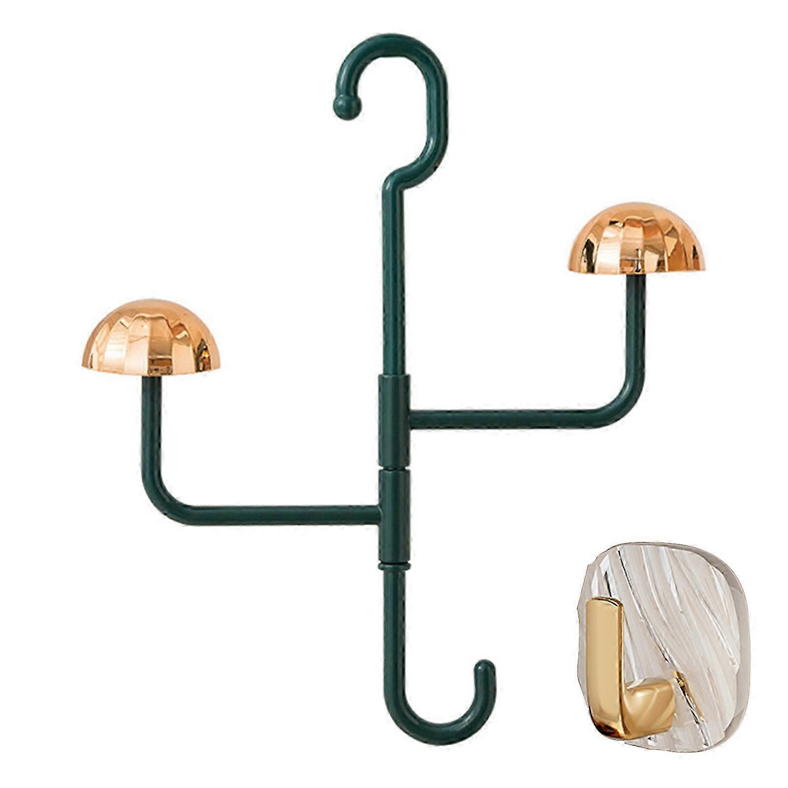 360 Degree Rotatable Light Multifunctional Hanging Storage Shelf Hats Clothes Tie Interlinkable Holder for Home Dorm