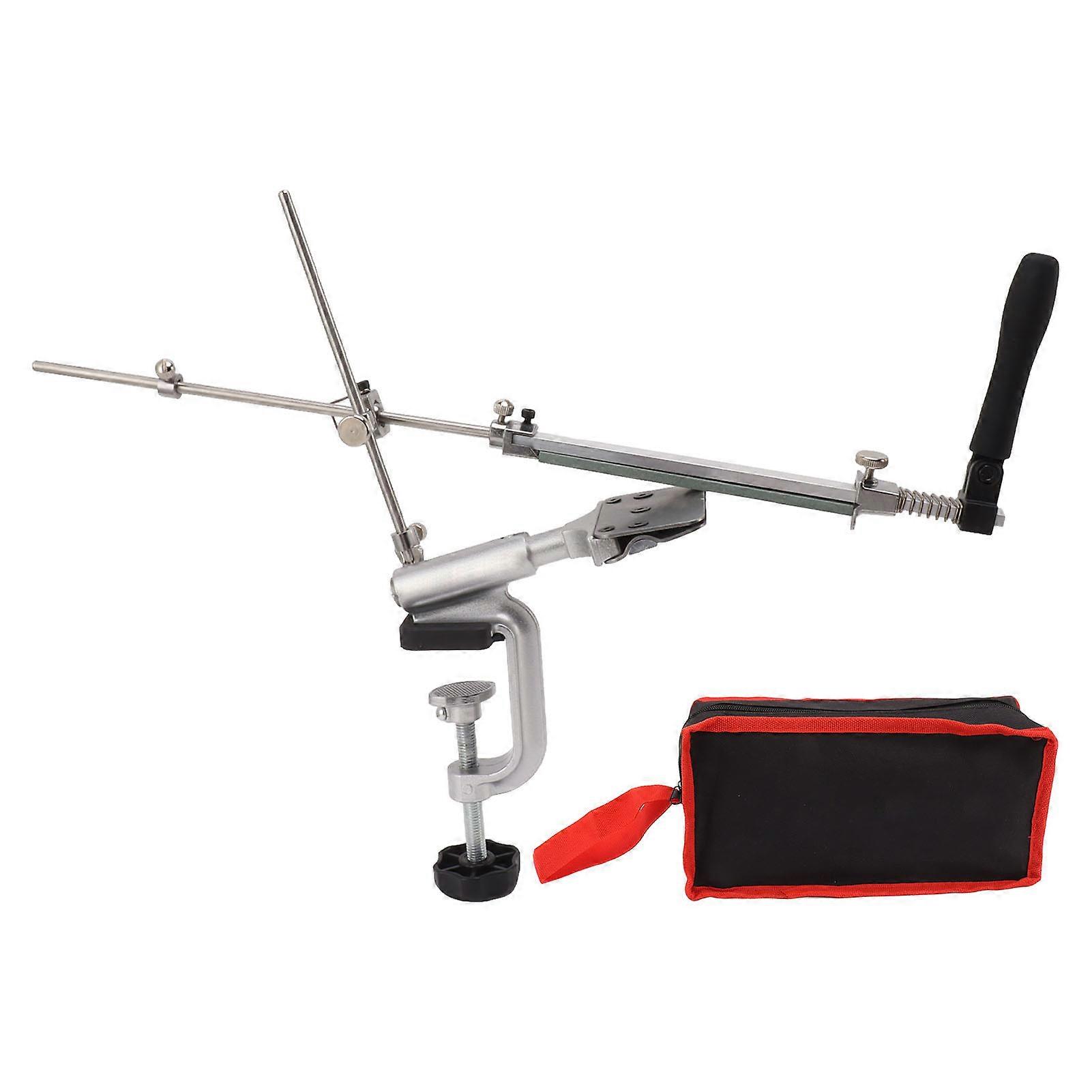 Knife Sharpener System 120 320 600 1500 Grit 360 Rotation Fixed Angle Sharpening Set Knife Polishing Tool