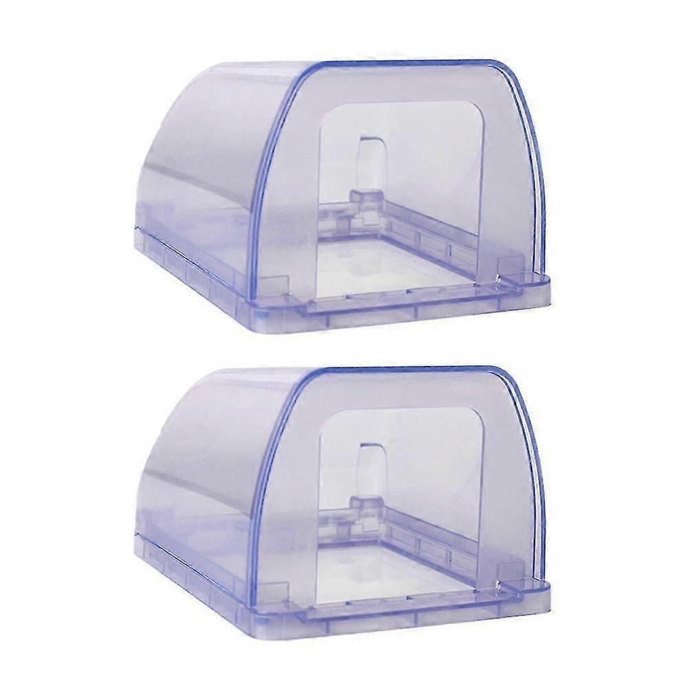 2pcs Plug Receptacle Protector Adhesive Weatherproof Outlet Cover Wall Plate