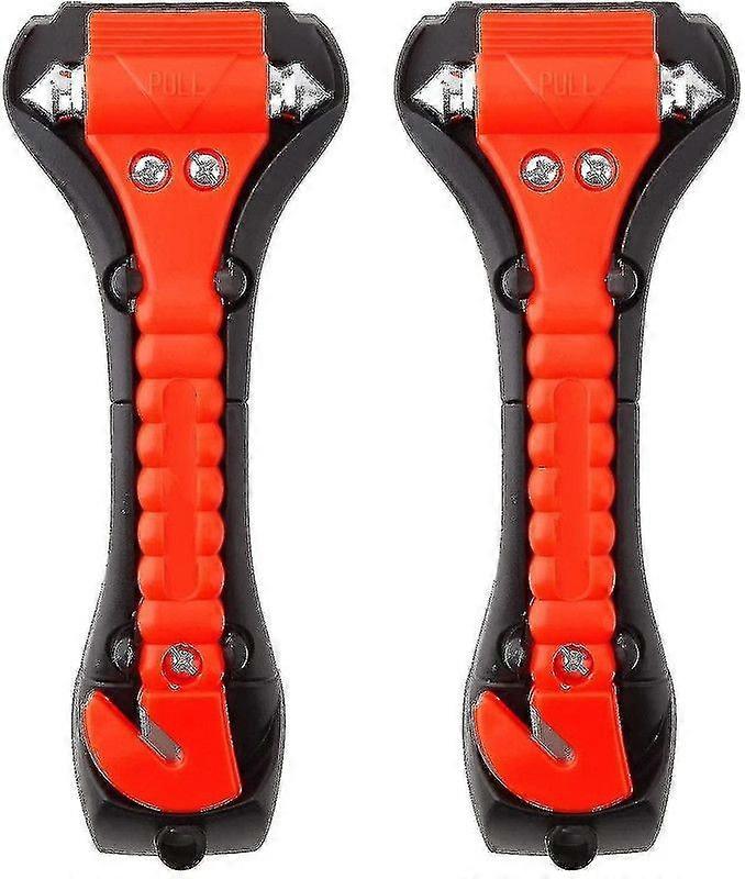 Car Safety Hammer Set Of 2 Emergency Escape Tool Auto Car Window Glass Hammer Breaker And Seat Belt-ylmyFit
