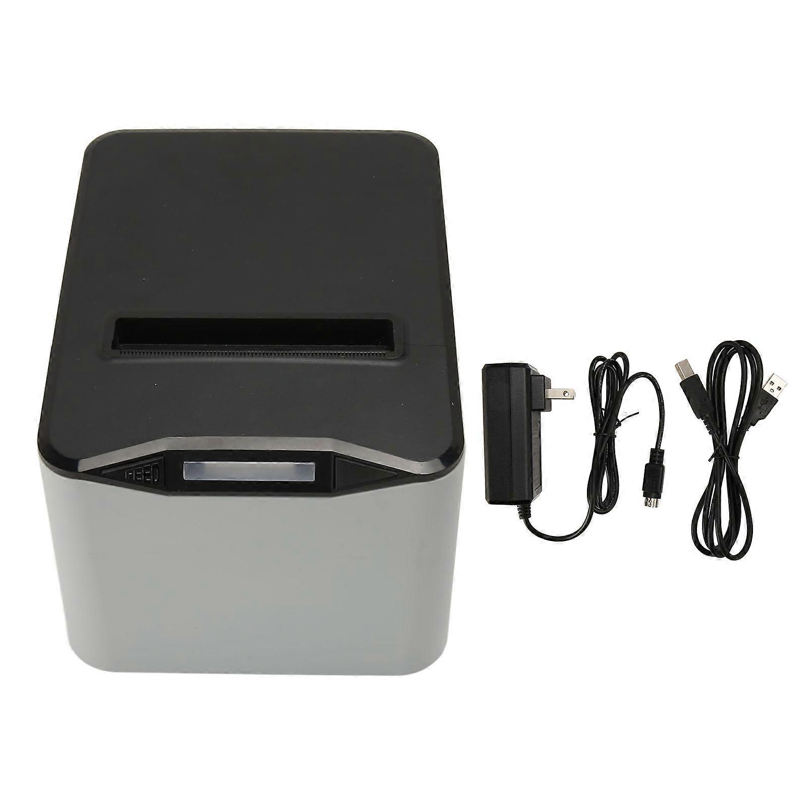 80mm Thermal Receipt Printer with Automatic Cutting, USB LAN Serial for POS Systems