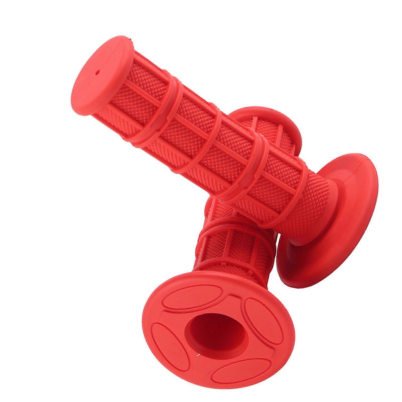 1 Pair of 22/25mm 7/8" Universal Silicone Motorcycle Handlebars Hand Grips New Blue