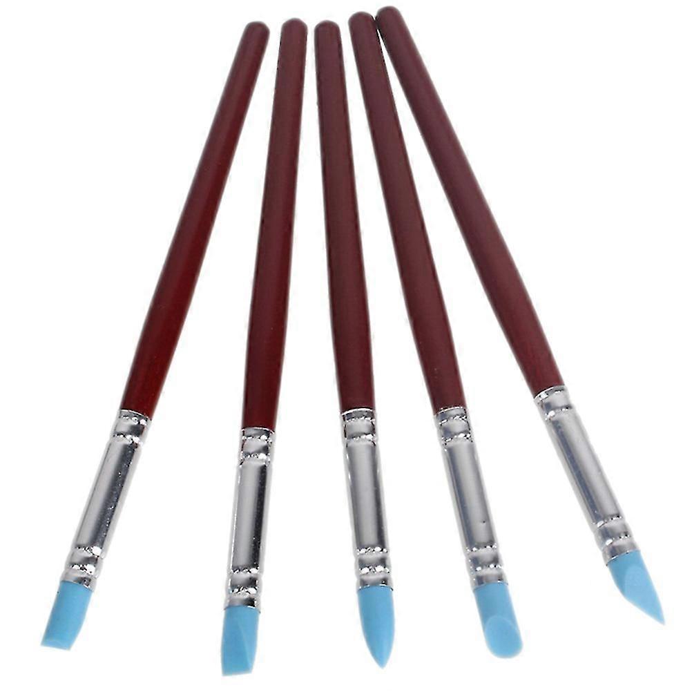 5x سيليكون المطاط الطين المشكل نحت فيمو البوليمر نمذجة أداة الفخار