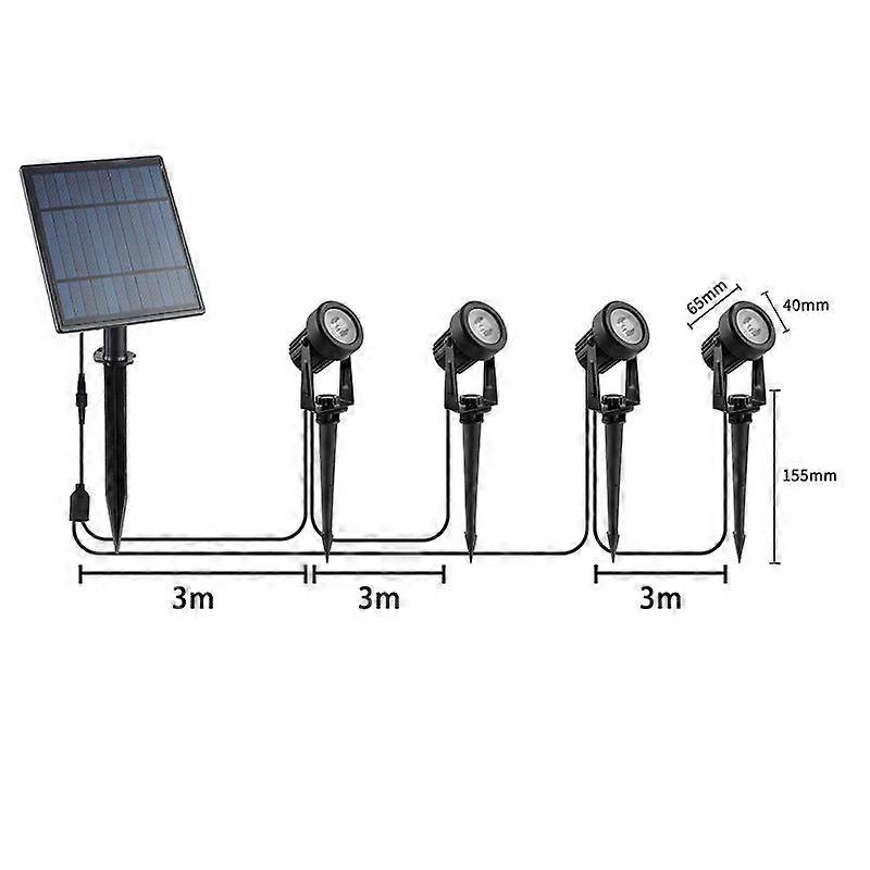 Solar Landscape Lights with Automatic Lighting Control and Superior Water Resistance