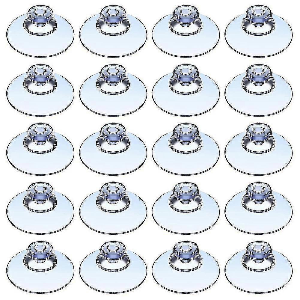 100 Clear Suction Cups Compatible With Outdoor, Kitchen, Window 20mm