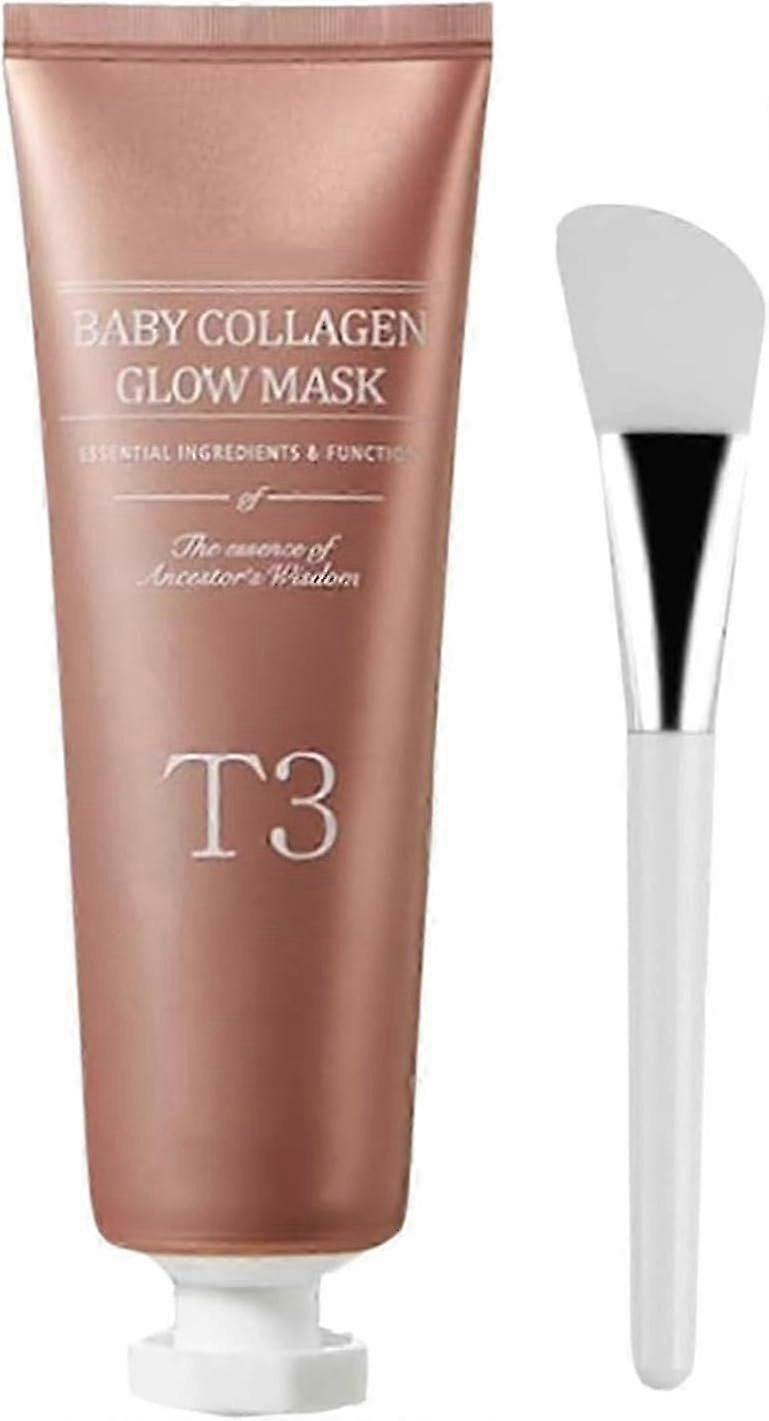 T3 Collagen Mask, Baby Collagen Glow Mask, T3 Collagen Peel off Mask for Face, Anti Wrinkle Skin Firming Face Mask