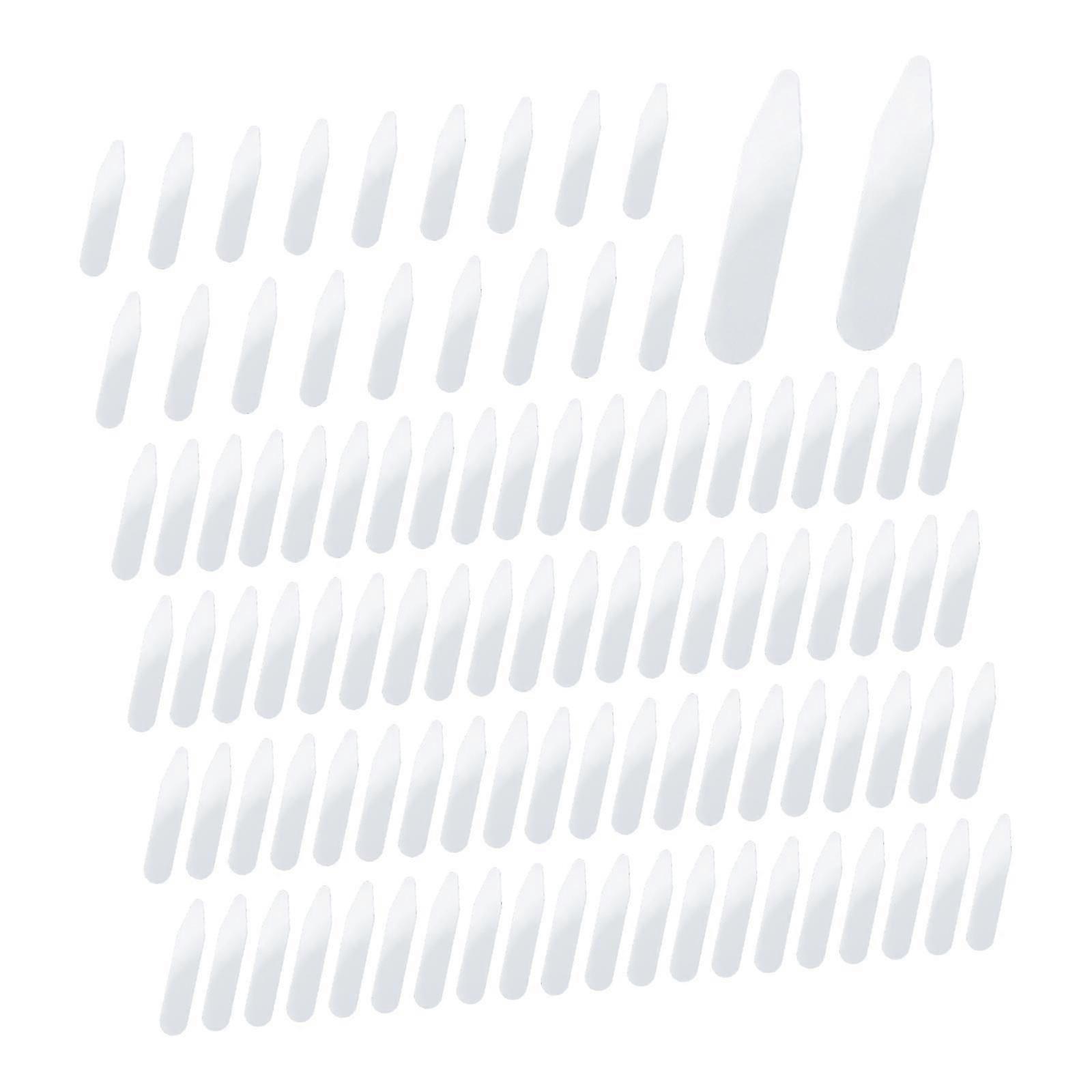 100 buc guler rămâne guler inserții pentru bărbați rochie cămăși uniformă de lucru femei 5.08x1x0.08cm