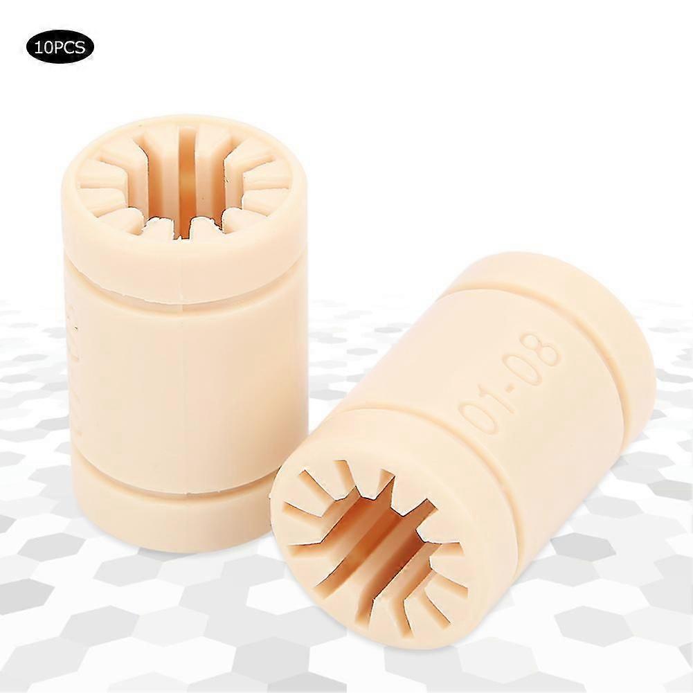 10Pcs LM8UU που φέρουν πλαστικά γραμμικά εξαρτήματα εκτυπωτών μερών LM8UU RJMP 3D δακτυλίων