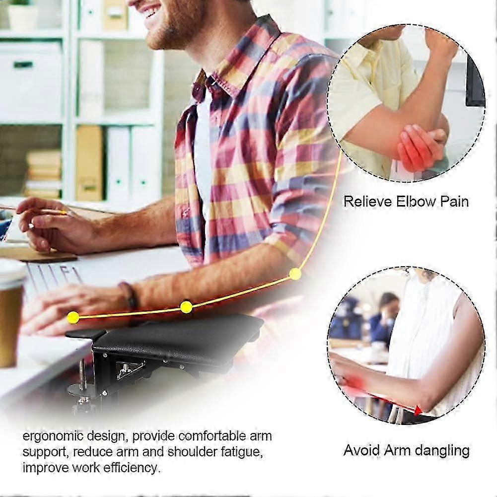 Extended hand support arm support wrist pad desk extension board