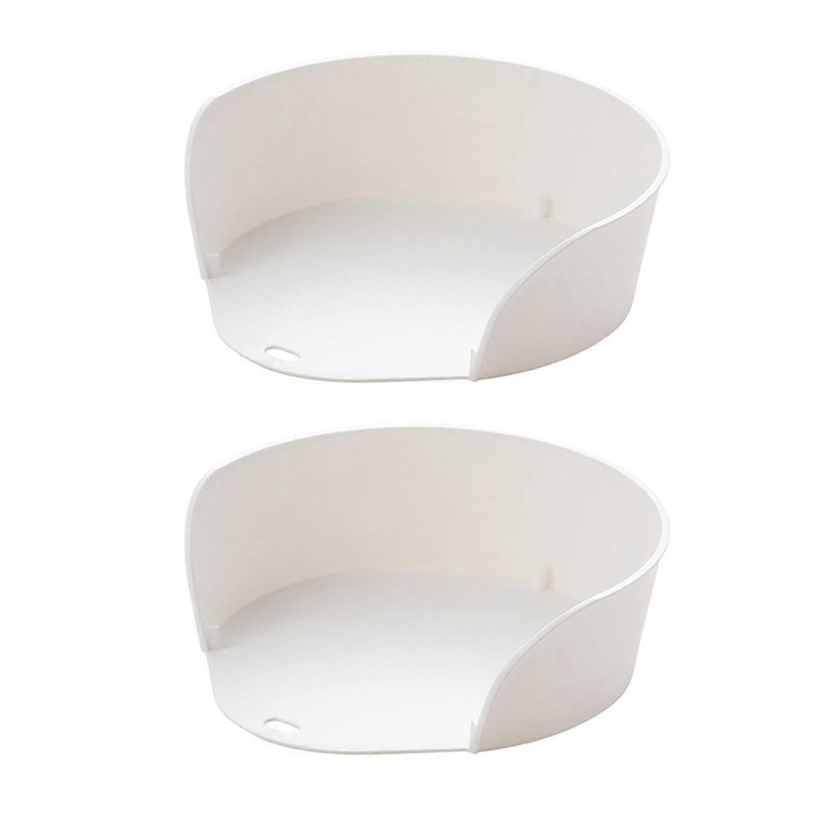 Single-Side Opening Side Dish Plate Stackable Storage Fruit Vegetable Dish Kitchen Supplies