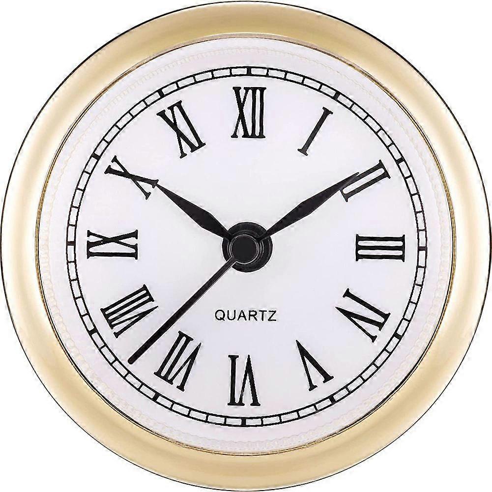 2.4 Inch (61 mm) Quartz Clock Fit-up/Insert with Roman Numeral, Quartz Movement