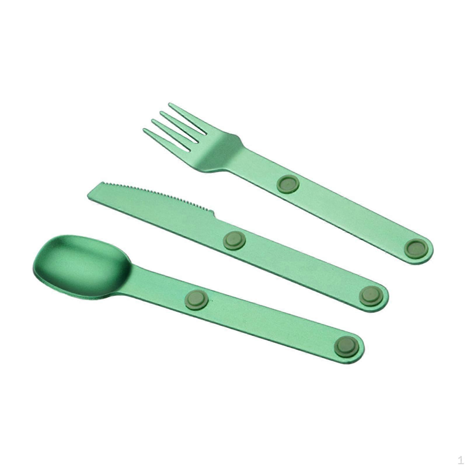Camping Cutlery Set Knife Spoon Spork Utensils for Office Hiking Picnic