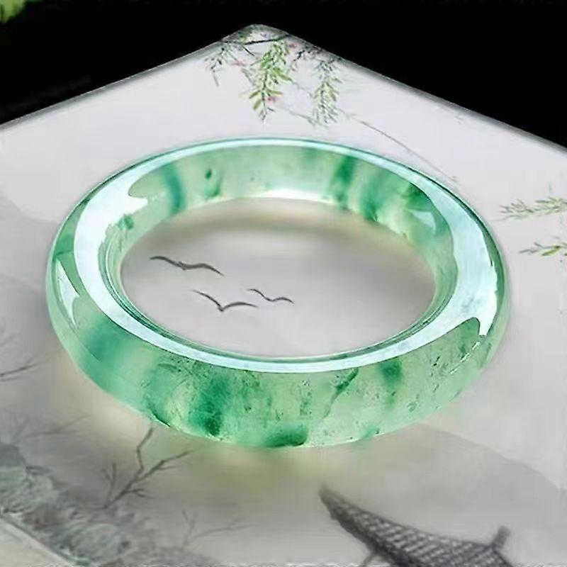 1 Pc Natural Jade Bangle Fashionable Charm Jade Bangle Women's Gift