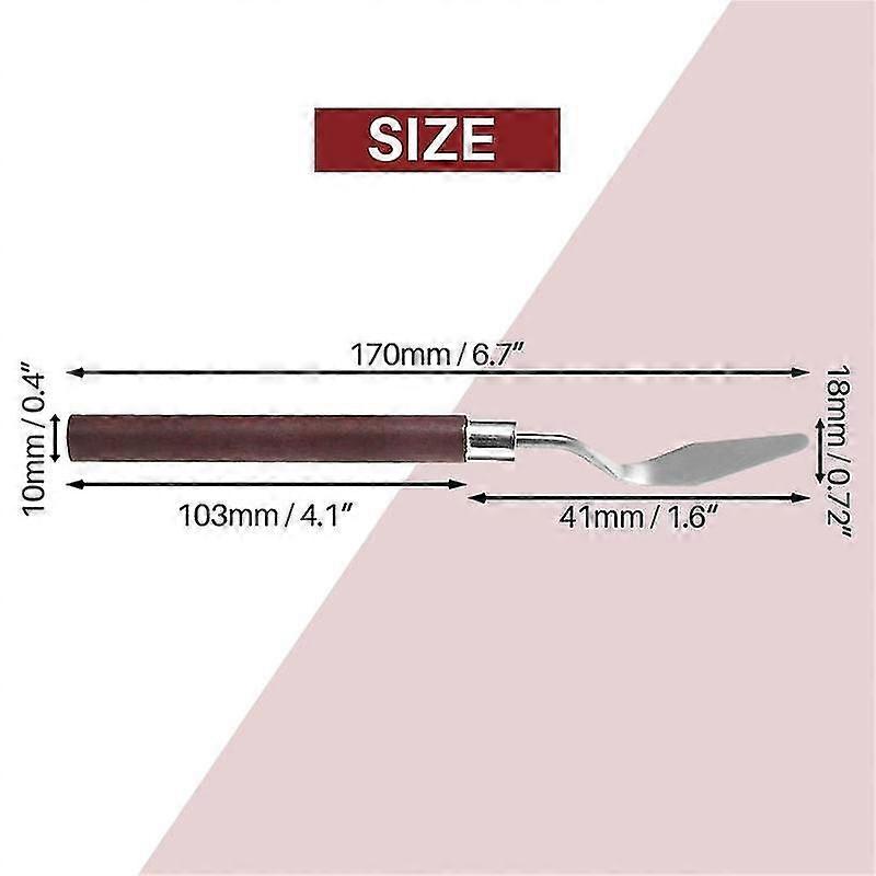 1.6" Palette Art Paint Painting Spatula Scraper Mixing Tool