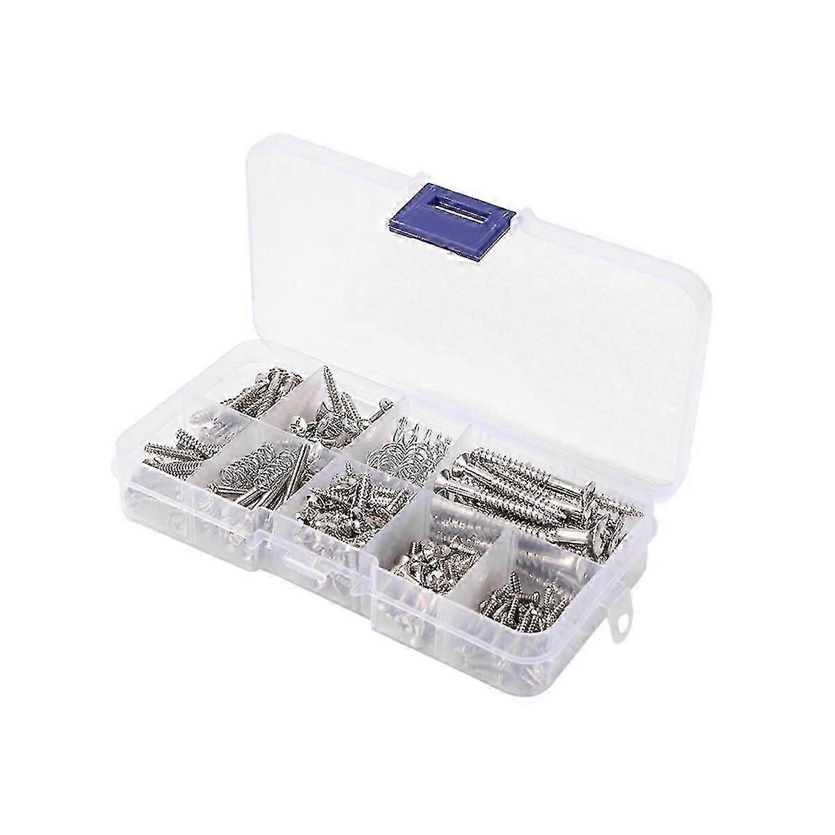 226Pcs Electric Kit for Pickguard Back Plate Mount Bolt Tool Musical Instruments Part Silver