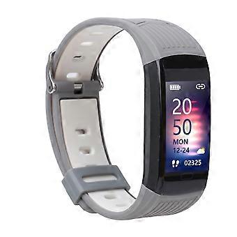 Waterproof Digital Sport Wristwatch Health Monitor Management Watch TFT Color ScreenSilver Gray