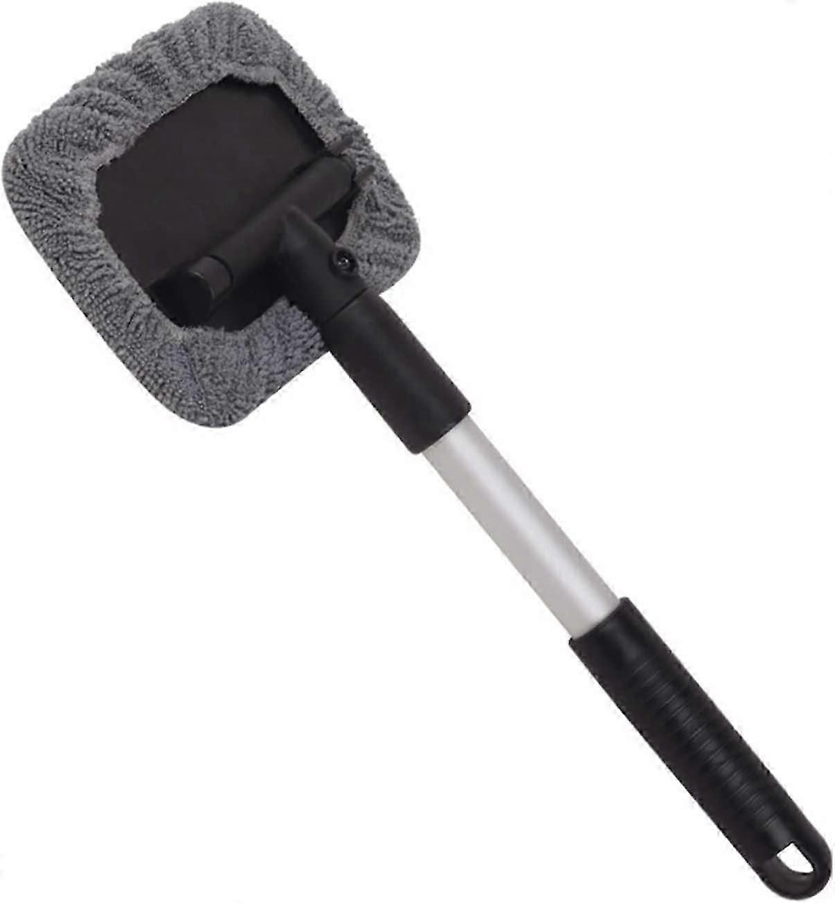 Windshield Cleaning Brush, Extendable Handle Microfiber Cushion 180 Degree Rotation Defogger Brush