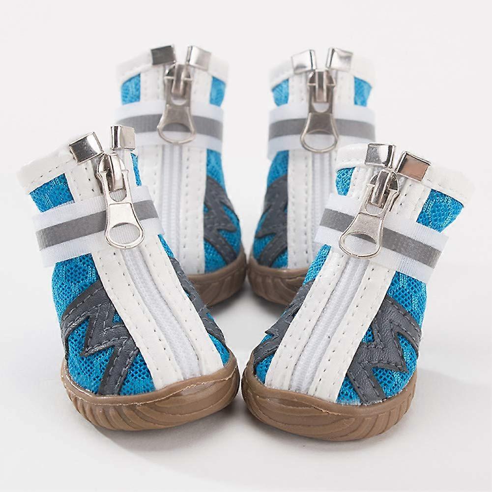 1 Set Size 4# and 8 Breathable Small Dog Shoes