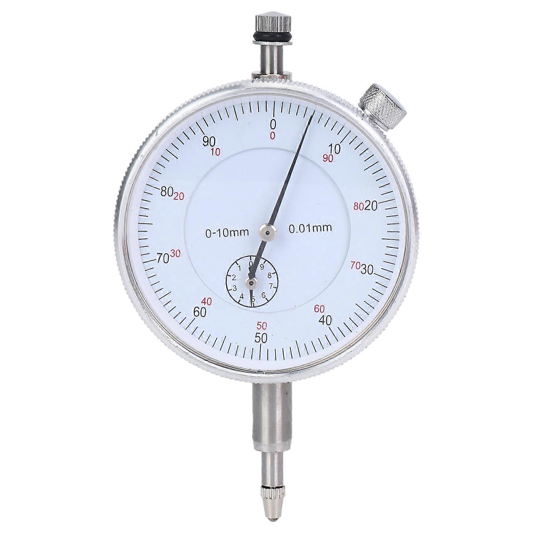 Dial Indicator Gauge 0-10mm Meter 0.01 Resolution Concentricity Test
