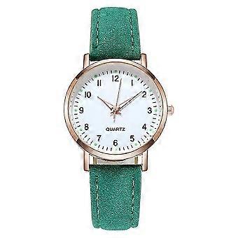 Dames Horloges Dames Kleine Kwarts Analoog Polshorloge Casual Groen