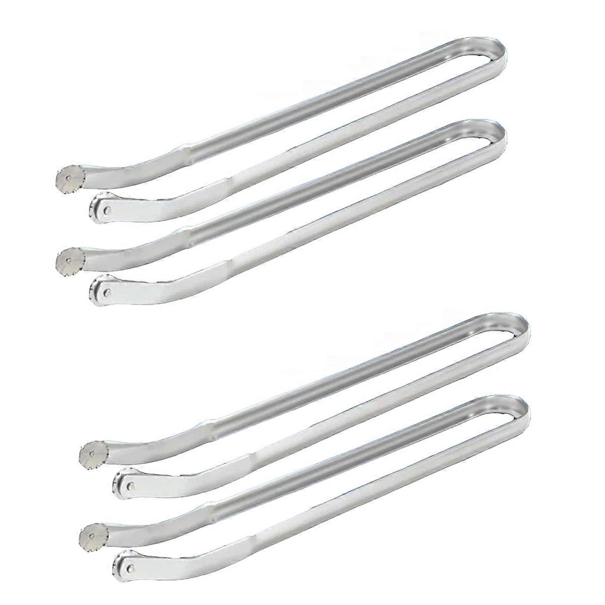 BBQ Sausage Stuffer Tongs, Long Handle Kitchen Tongs for Turning B