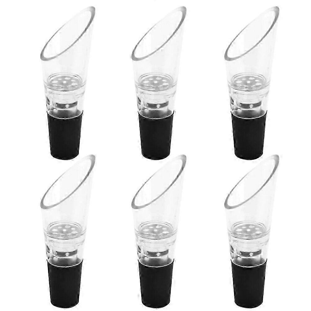 6 Piece Innovative Wine Pourers with Creative Spouts for Bar and Restaurant Events