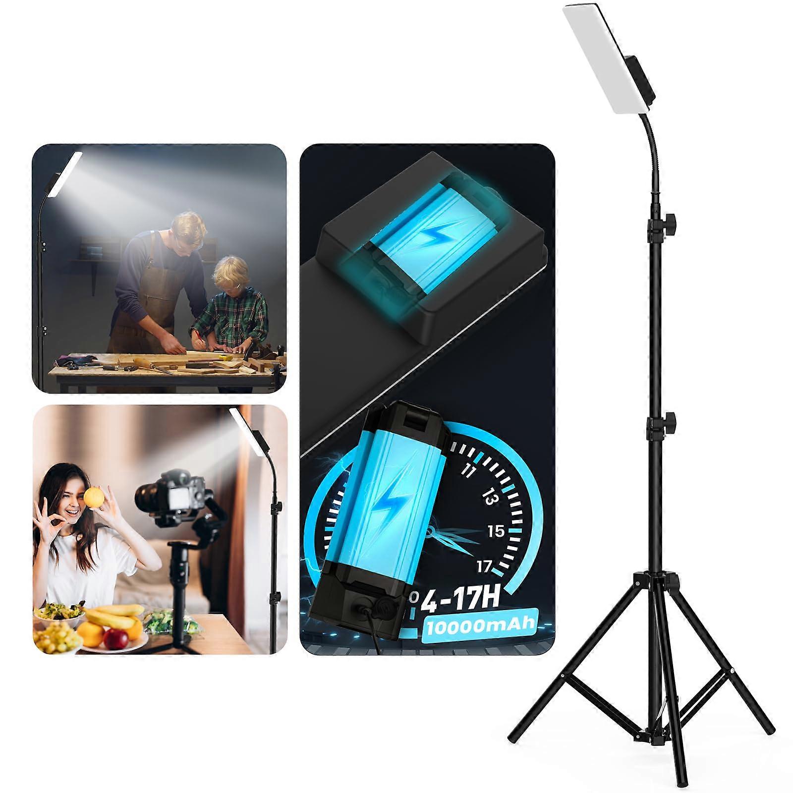 Telescopic Lantern Light Rechargeable 6Ft Adjustable LED Camping Light for Outdoor Work and Emergency Use