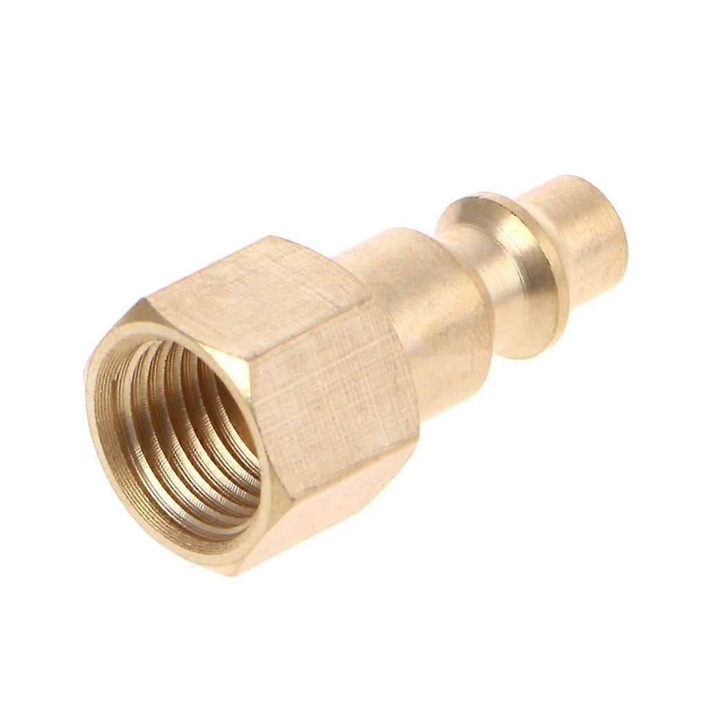 Solid Brass 1/4" NPT Quick Connector Air Hose Fittings Air Compressor Coupler Pl
