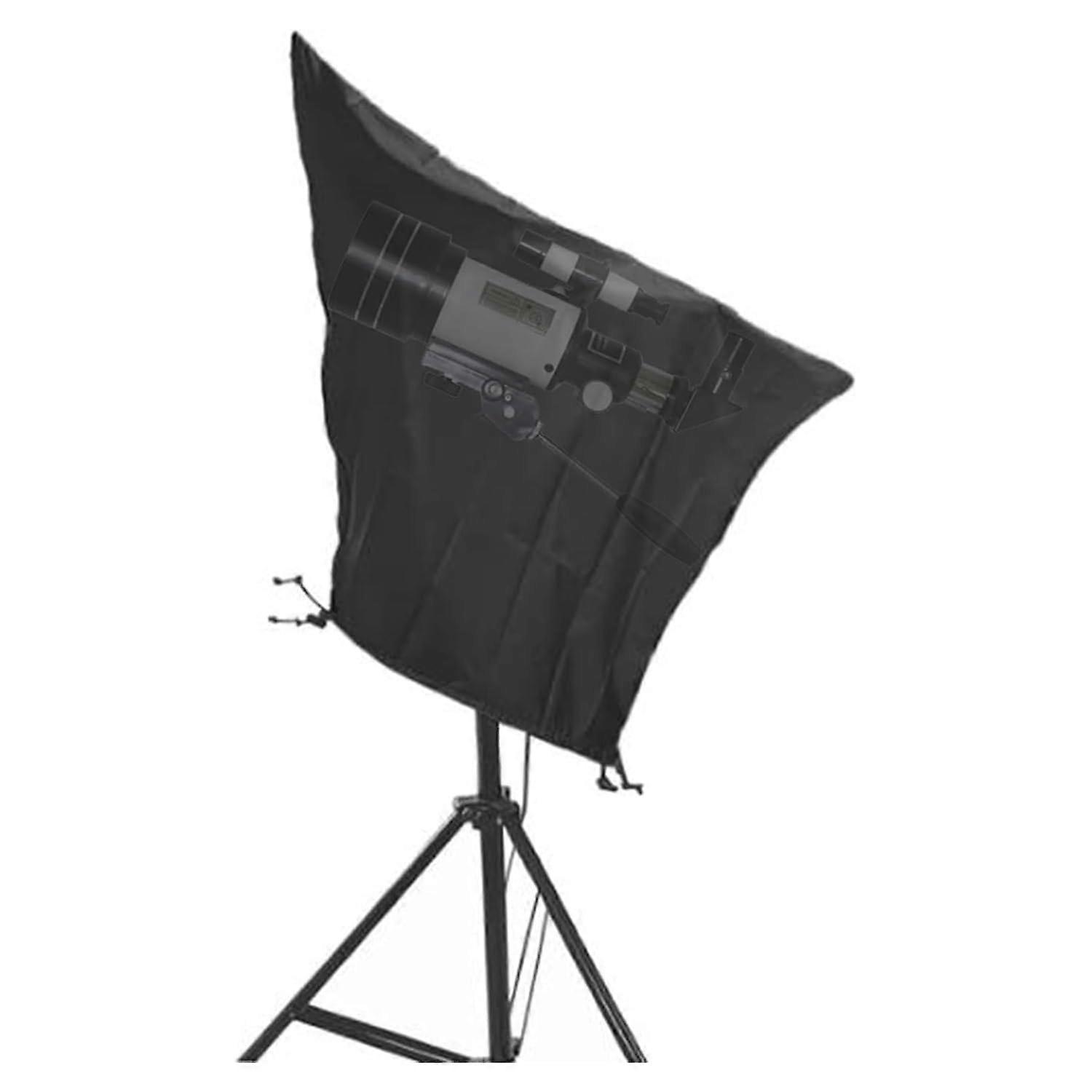 Protective Telescope Cover, Waterproof Adjustable Drawstring Telescope Bag, Indoor Outdoor Use, Black 410D, 150 x 85CM