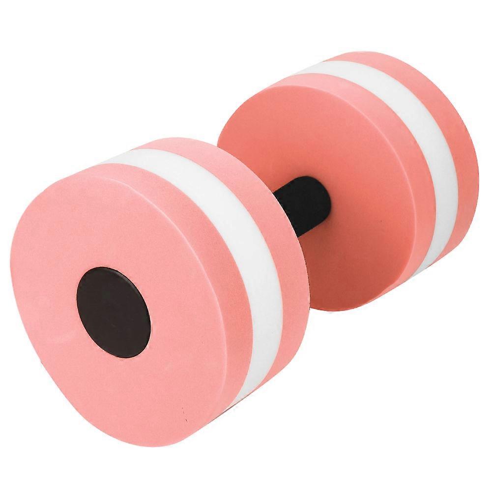 Eco Friendly Roundness Foam Water Roundness Dumbbell Fitness Equipment(pink white )