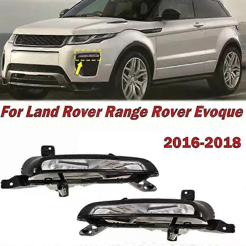 Applies to For Land Rover Range Rover Evoque 2016-2018 Car Front Bumper Daytime Running Light Auto Signal Lamp Assembly LR072646 LR072645