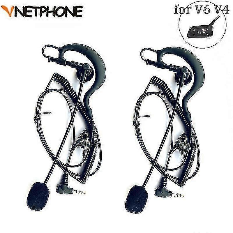 Referee Headset for Vnetphone V6 V4 V6c V4c, 2pcs Football Coach Bicycle Conference Earpiece