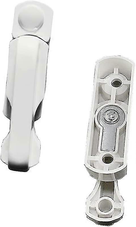 4pcs Security Locks, Window Rotation Limiter With Screws, White Window Latches, Sash Blocker Jammer Locks