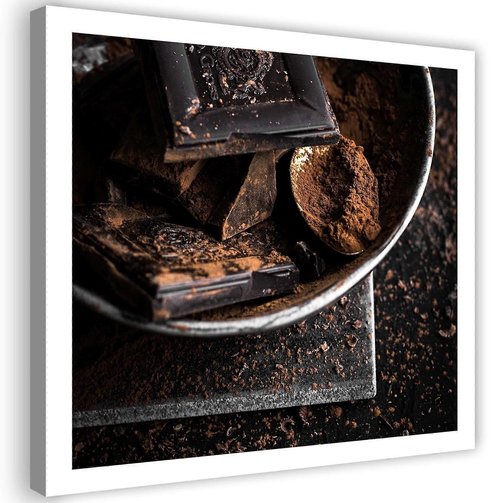 Lienzo, Chocolate amargo y cacao - 50x50