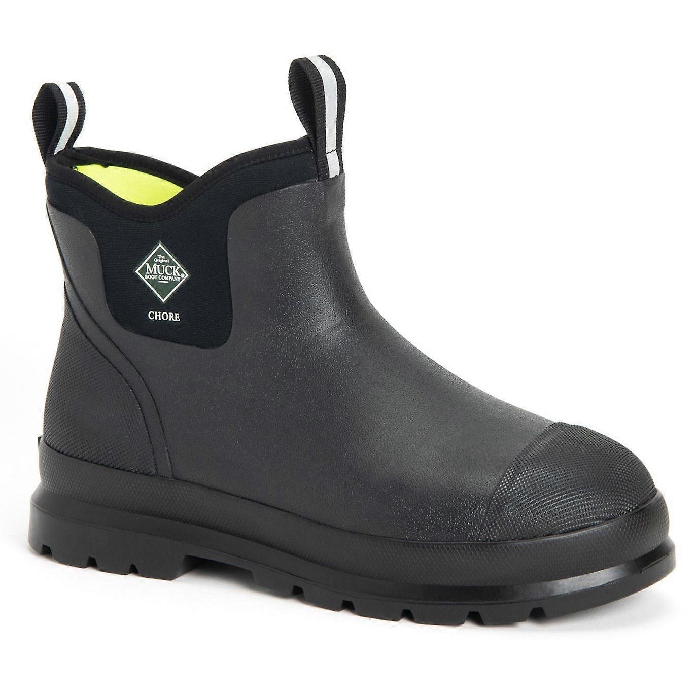 Muck Boots Chore Classic Chelsea黑色橡胶/氯丁橡胶男用纺织品/天气惠灵顿-14