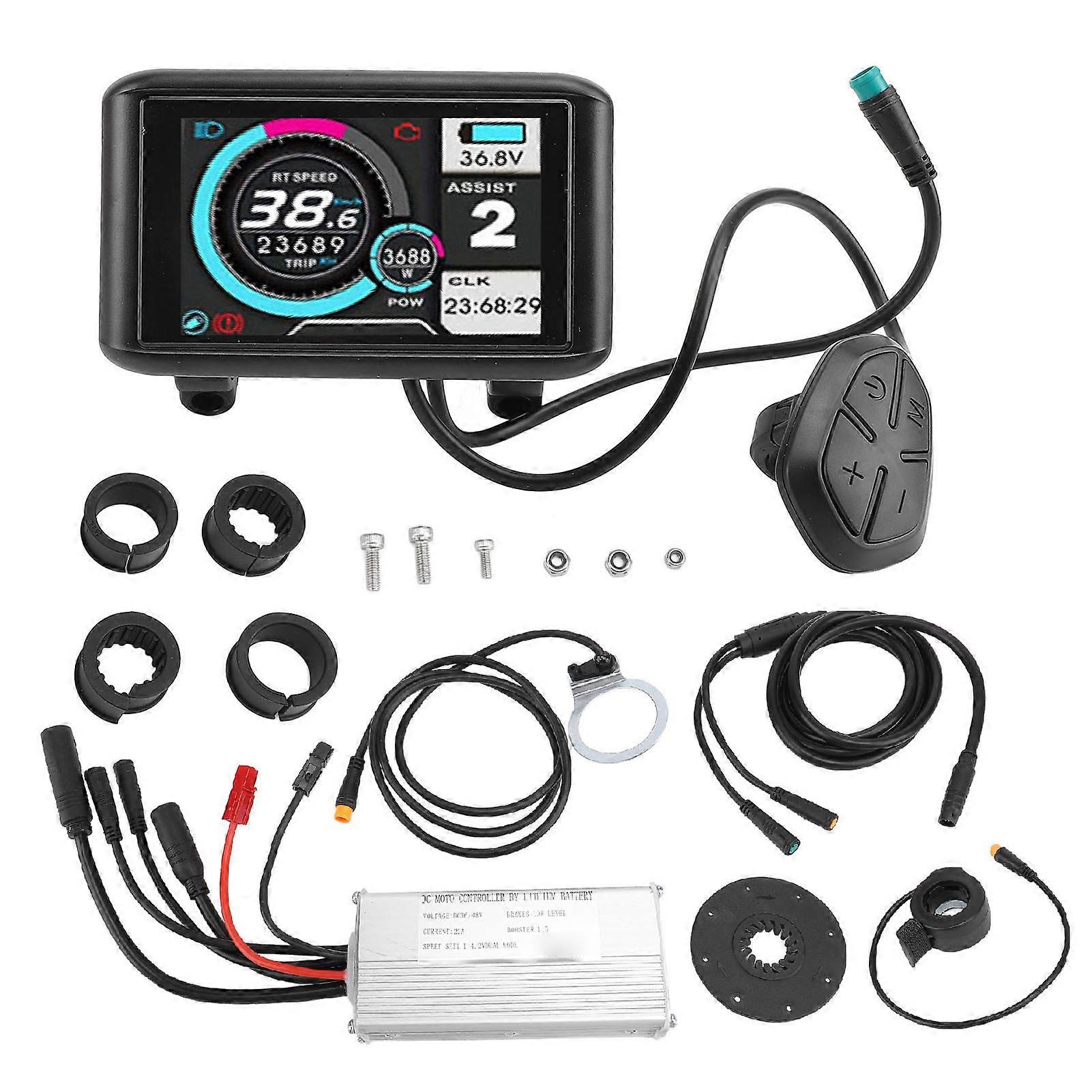 Motor Brushless Water Resistant LCD Display Panel 22A Motor Controller Kit for Electric Scooters